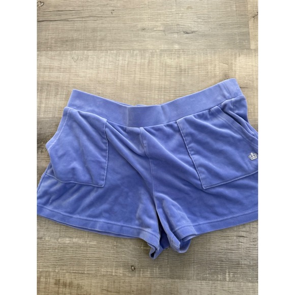 Juicy Couture Pants - Juicy by Juicy Couture Periwinkle Velour Shorts